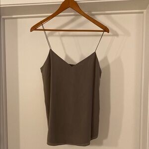 Ralph Lauren Silver Camisole with Spaghetti Straps and Relaxed Fit
